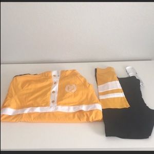 Pink Victoria Secret Leggings and Jacket.